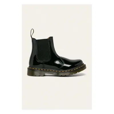 Dr. Martens ghete chelsea de piele 2976 femei, culoarea negru, cu toc plat DM25278001