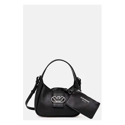 Emporio Armani poseta de piele culoarea negru, Y3E235 YWQ9X