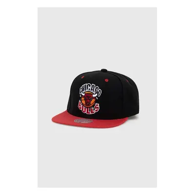 Mitchell&Ness sapca Chicago Bulls culoarea negru, cu imprimeu