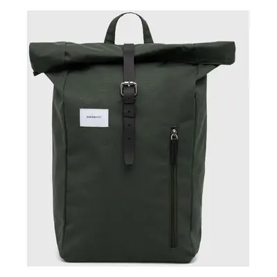 Sandqvist rucsac Dante culoarea verde, mare, uni