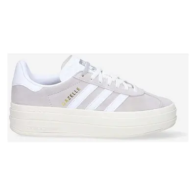 adidas Originals sneakers din piele intoarsă Gazelle Bold W culoarea gri, HQ6893