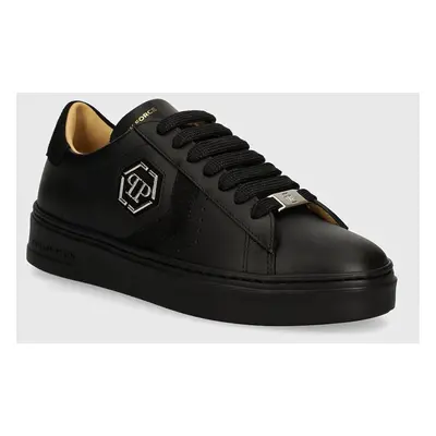 Philipp Plein sneakers din piele Lo-Top Arrow Force culoarea negru, WSC2752 PLE005N 0202