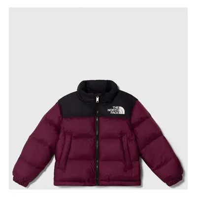 The North Face geaca de puf pentru copii 1996 RETRO NUPTSE JACKET culoarea violet