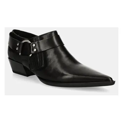 Vagabond Shoemakers cizme de piele CASSIE femei, culoarea negru, cu toc drept, 5850-001-20