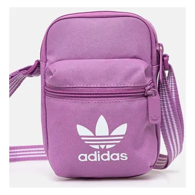 adidas Originals borseta Adicolor culoarea violet, IX7472