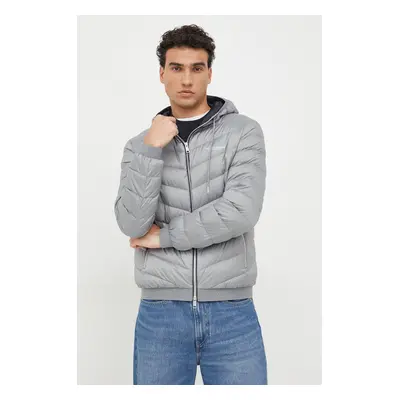 Armani Exchange geaca de puf barbati, culoarea gri, de iarna