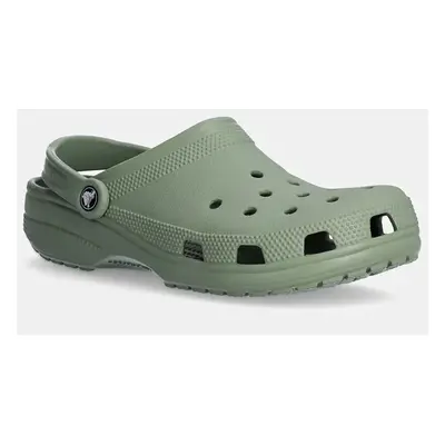 Crocs papuci Classic barbati, culoarea verde, 10001