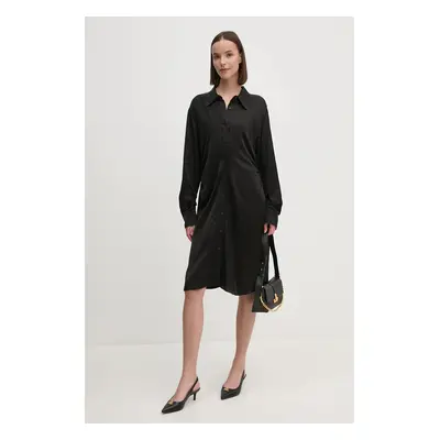 Dkny rochie culoarea negru, mini, evazati, D2G4A100