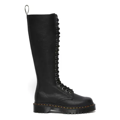 Dr. Martens ghete de piele 1B60 Bex femei, culoarea negru, cu toc plat, DM27016001