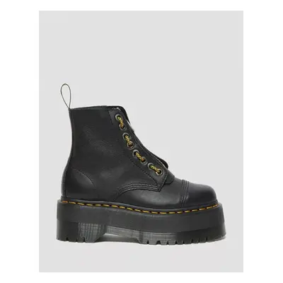 Dr. Martens bocanci de piele Sinclair Max femei, culoarea negru, cu platforma, DM27358001