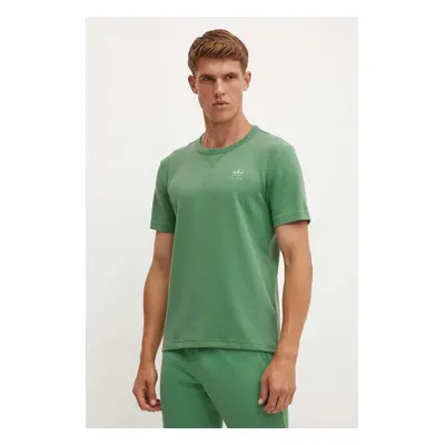 adidas Originals tricou barbati, culoarea verde, neted, IY2303