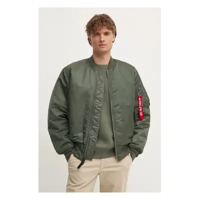 Alpha Industries geaca bomber barbati, culoarea verde, de iarna