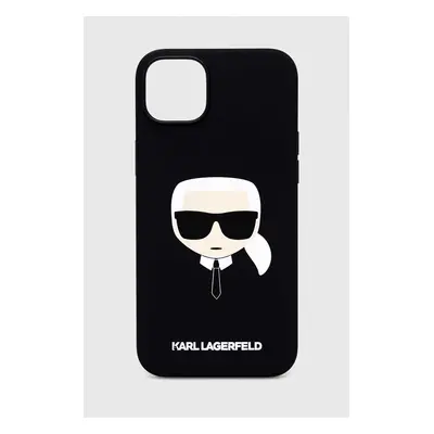 Karl Lagerfeld husă pentru telefon iPhone 14 Plus 6,7" culoarea negru