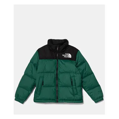 The North Face geaca de puf pentru copii TEEN 1996 RETRO NUPTSE JACKET culoarea verde, NF0A8A4CN