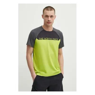 The North Face tricou sport culoarea verde, modelator, NF0A87TYWIP1