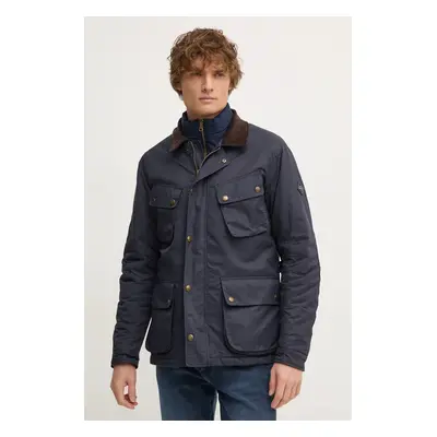 Hackett London geaca barbati, culoarea albastru marin, de tranzitie, HM403210