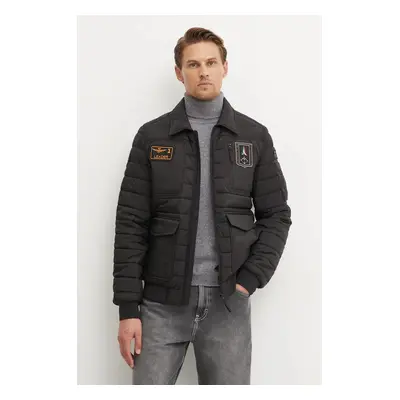 Aeronautica Militare geaca barbati, culoarea negru, de tranzitie, AB2191CT3375