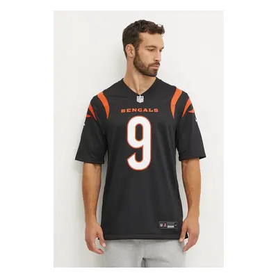 Nike tricou Joe Burrow Cincinnati Bengals barbati, culoarea negru, modelator, 67NM-CAGH-9AF-2NM