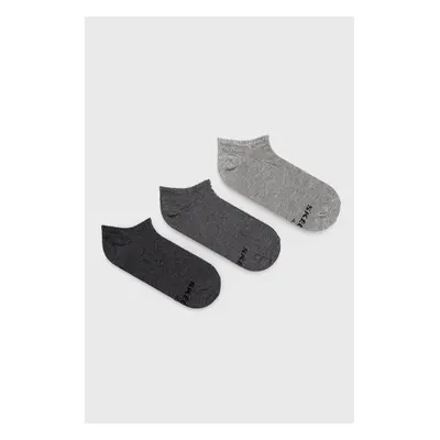 Skechers sosete (3-pack) barbati, culoarea gri