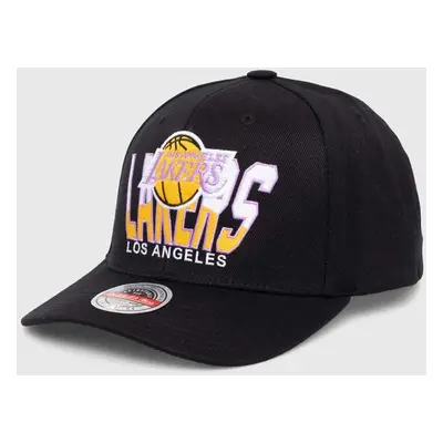 Mitchell&Ness șapcă din amestec de lână NBA LOS ANGELES LAKERS culoarea negru, cu imprimeu