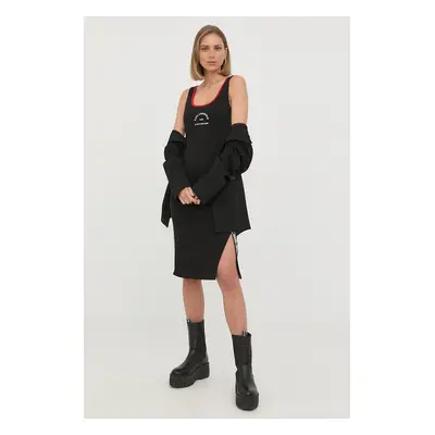 Karl Lagerfeld rochie culoarea negru, mini, mulata