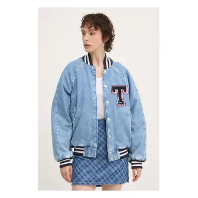 Tommy Jeans jachetă bomber din denim de tranziție, DW0DW18202