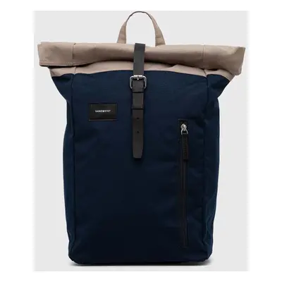 Sandqvist rucsac Dante culoarea bleumarin, mare, uni