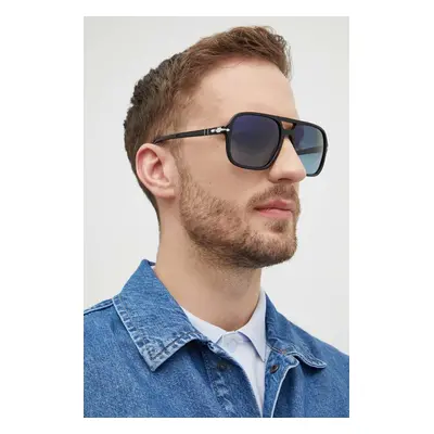 Persol ochelari de soare barbati, culoarea negru, 0PO3328S