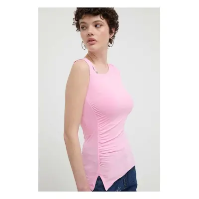 HUGO top femei, culoarea roz 50514035