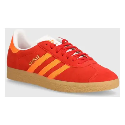 adidas Originals sneakers din piele intoarsă Gazelle culoarea rosu, JI1374