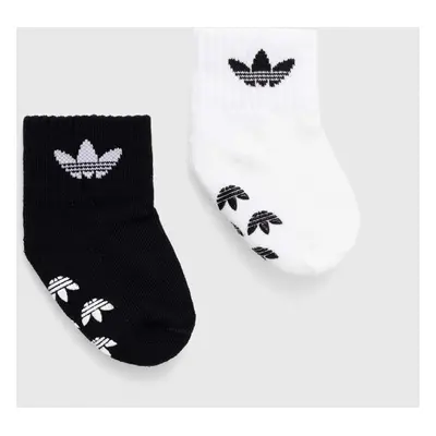 adidas Originals sosete copii 2-pack culoarea negru