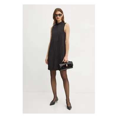 Karl Lagerfeld rochie culoarea negru, mini, drept, 246W1322