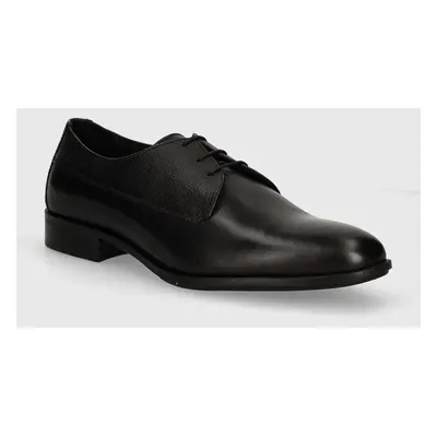 BOSS pantofi de piele Colby barbati, culoarea negru, 50523041