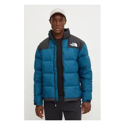 The North Face geacă de puf Lhotse Jacket barbati, culoarea turcoaz, de iarna, NF0A3Y231NO1