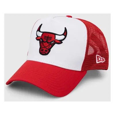 New Era șapcă culoarea alb, cu imprimeu, CHICAGO BULLS 60348855.WHIFDRFDR-WHIFDRFDR