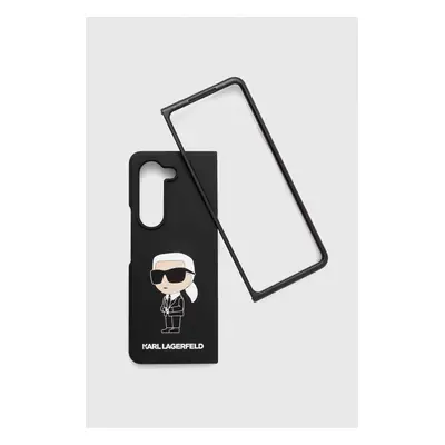 Karl Lagerfeld Husă pentru telefon Samsung Galaxy Z Fold5 culoarea negru