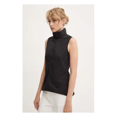 Remain top Sleeveless Top femei, culoarea negru, neted, 501938100