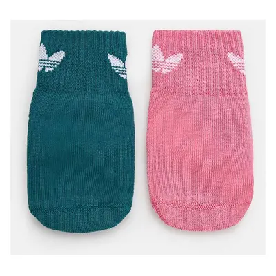 adidas Originals sosete copii ANT SLIP SOCK 2-pack culoarea roz, IZ3472