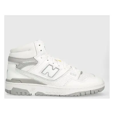 New Balance sneakers din piele BB650RVW culoarea alb