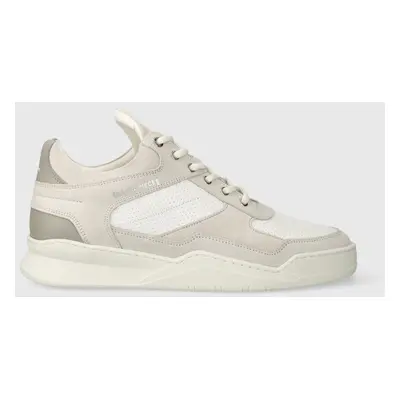 Filling Pieces sneakers din piele Low top Panelled culoarea gri