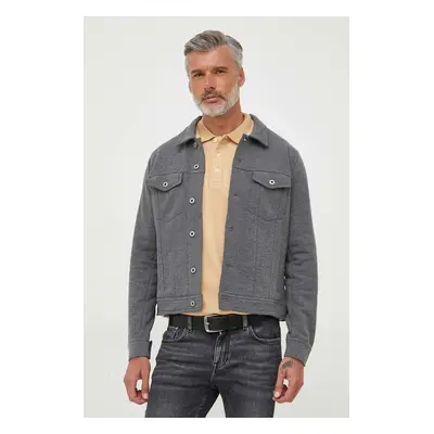 Pepe Jeans geaca Bryson barbati, culoarea gri, de tranzitie