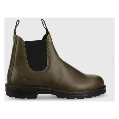 Blundstone ghete chelsea de piele 2052 barbati, culoarea verde