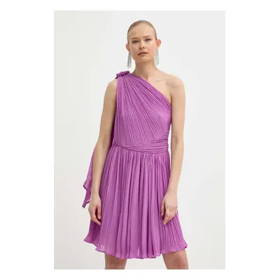 Marella rochie culoarea violet, mini, evazati, 2413221102200