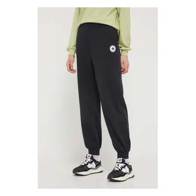 Converse pantaloni de trening culoarea negru, cu imprimeu