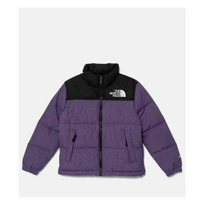 The North Face geaca de puf pentru copii TEEN 1996 RETRO NUPTSE JACKET culoarea violet, NF0A8A4C