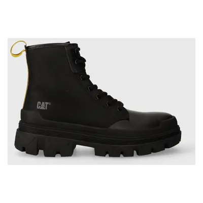 Caterpillar pantofi HARDWEAR HI culoarea negru, cu toc plat, P111327