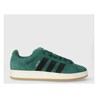 adidas Originals sneakers din piele întoarsă Campus 00s culoarea verde, IF8763