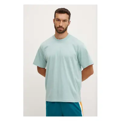 adidas Originals tricou barbati, culoarea verde, neted, IY2257