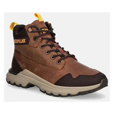 Caterpillar pantofi COLORADO SNEAKER WP barbati, culoarea maro, P725948