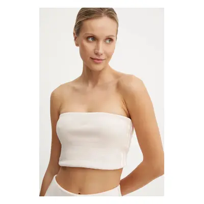 adidas Originals top Femme Galore Rib Tube Top culoarea roz, JN3025